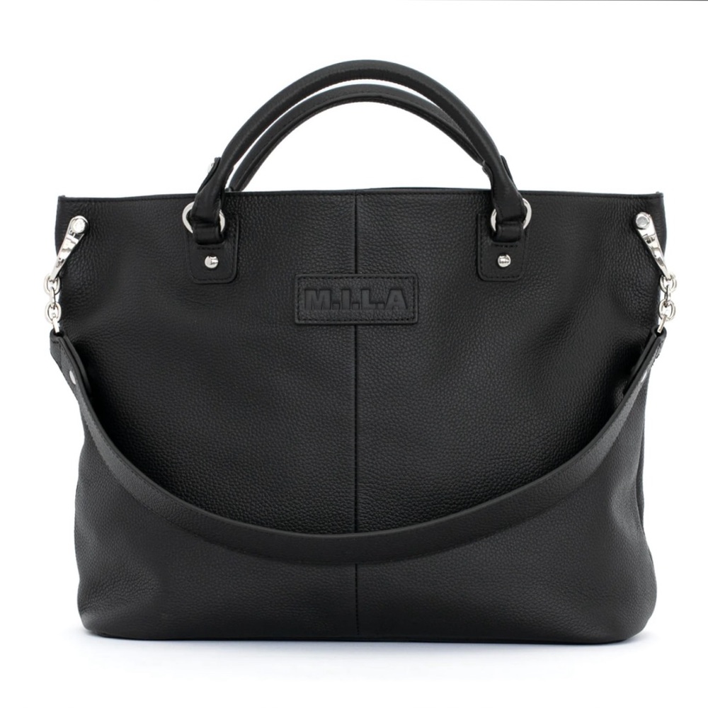 Darcy Bag M.I.L.A. Made In Los Angeles Slouchy Style Black Leather Hobo Bag